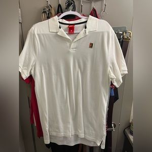 White Nike Tennis Polo